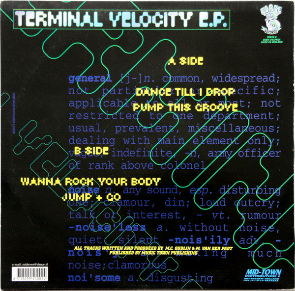 General Noise : Terminal Velocity E.P. (12", EP)