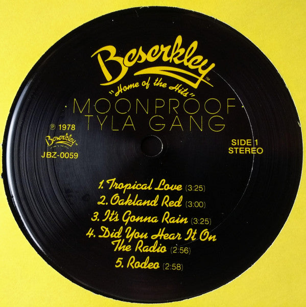Tyla Gang : Moonproof (LP, Album, San)