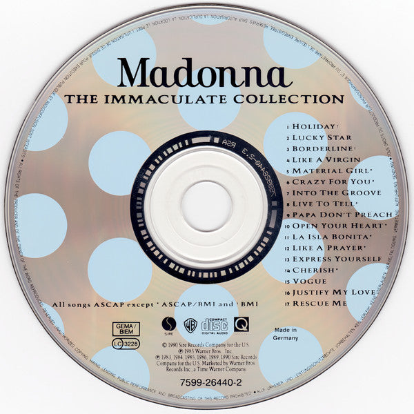Madonna : The Immaculate Collection (CD, Comp)