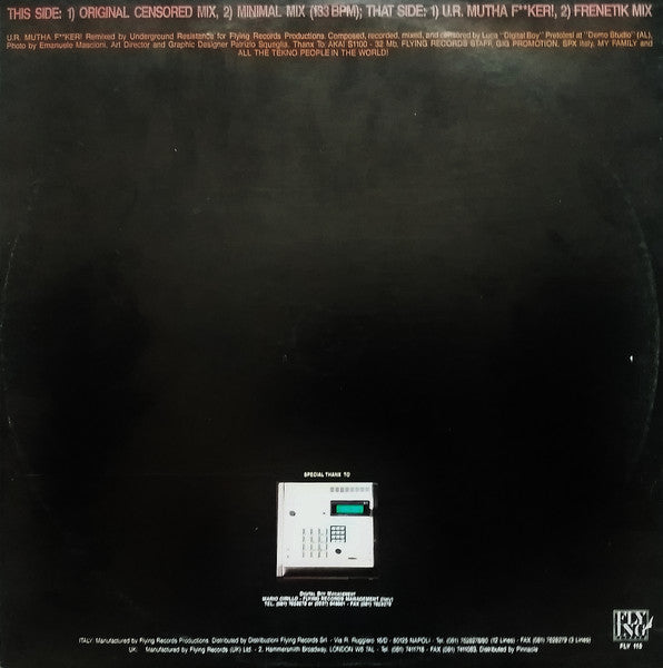 Digital Boy : This Is Mutha F**ker! (Censored) Remix (12")