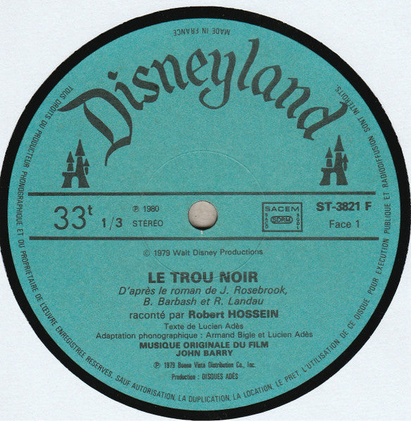 Robert Hossein : Le Trou Noir (LP, Gat)