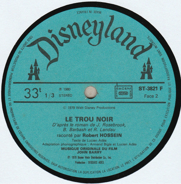 Robert Hossein : Le Trou Noir (LP, Gat)