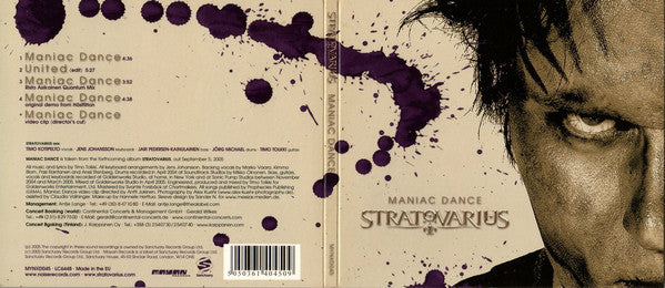Stratovarius : Maniac Dance (CD, Maxi, Enh, Dig)