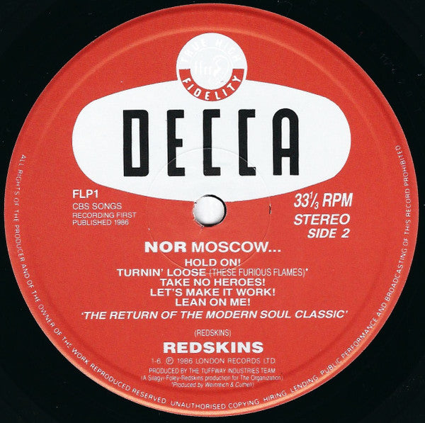 Redskins : Neither Washington Nor Moscow (LP, Album)