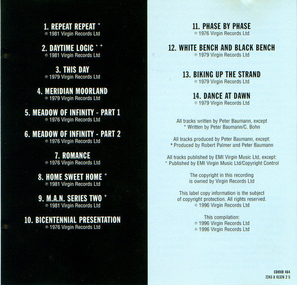 Peter Baumann : Phase By Phase (CD, Comp)