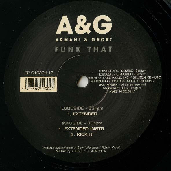 Armani & Ghost : Funk That (12")