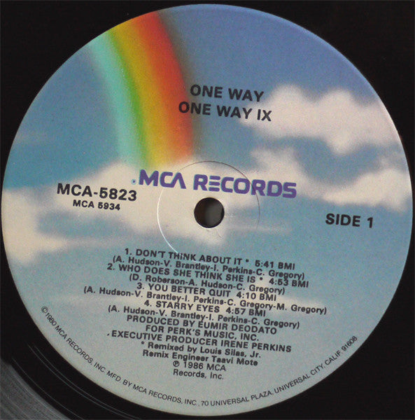 One Way : One Way IX (LP, Album)