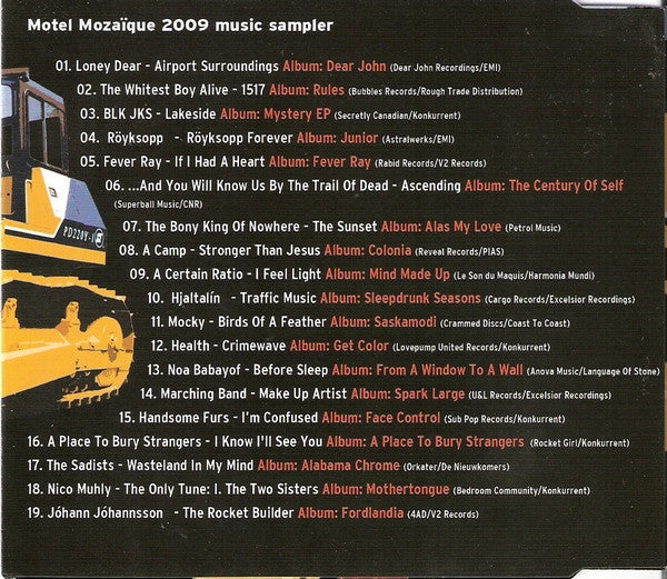 Various : Motel Mozaïque 2009 Sampler (CD, Smplr)
