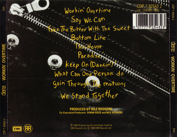 Diana Ross : Workin' Overtime (CD, Album)