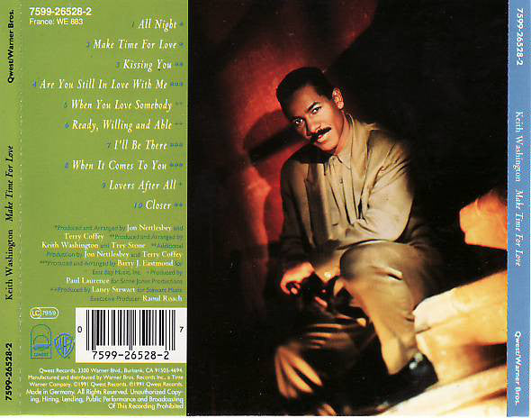 Keith Washington : Make Time For Love (CD, Album)