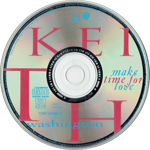 Keith Washington : Make Time For Love (CD, Album)