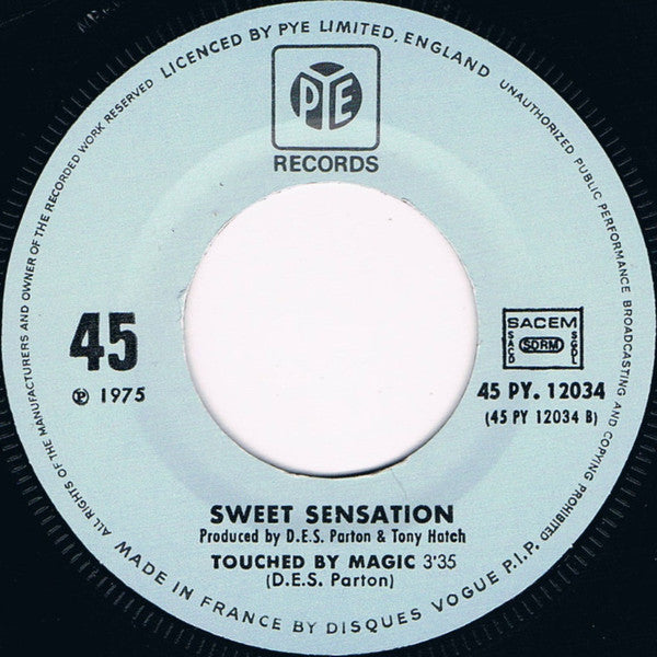Sweet Sensation (2) : Purely By Coincidence / Touched By Magic (7", Single)