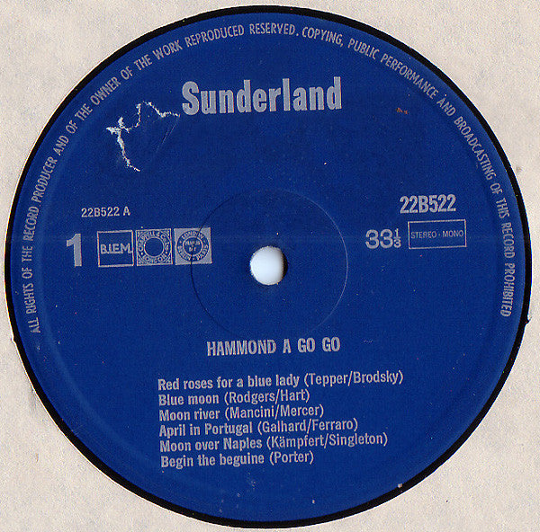The Jack Steed Band : Hammond A Go Go (LP)