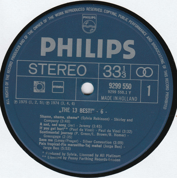 Various : The 13 Best Vol. 6 (LP, Comp)