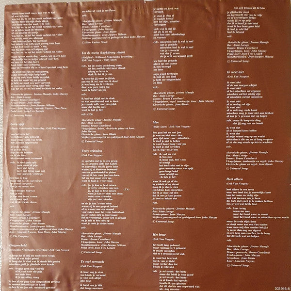 Erik Van Neygen : Hotel Stil Verdriet (LP, Album)