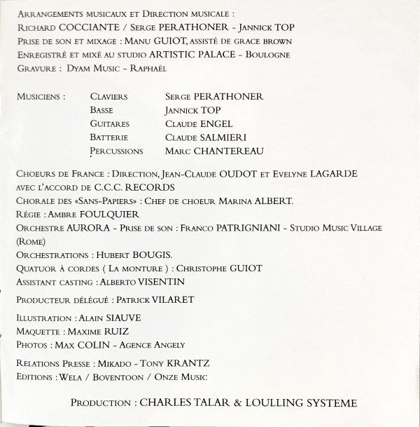 Luc Plamondon, Riccardo Cocciante : Notre-Dame De Paris (CD, Album)