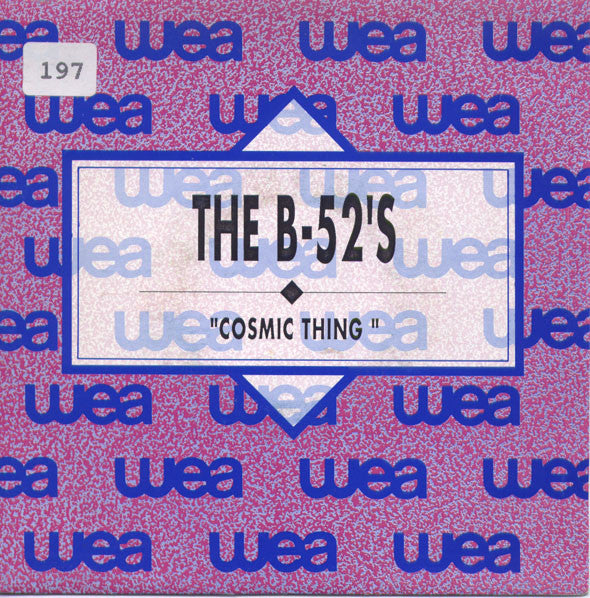 The B-52's : Cosmic Thing (7", Single, Promo)