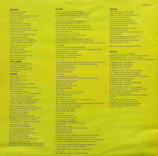 Udo Lindenberg : Sündenknall (LP, Album)