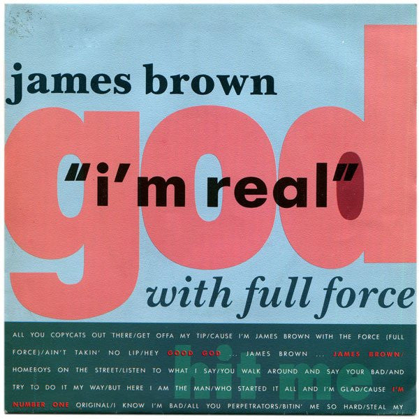James Brown With Full Force : I'm Real (7", Single)