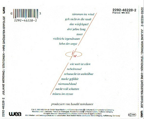 Juliane Werding : Stationen - Ihre Größten Erfolge (CD, Comp, RE)