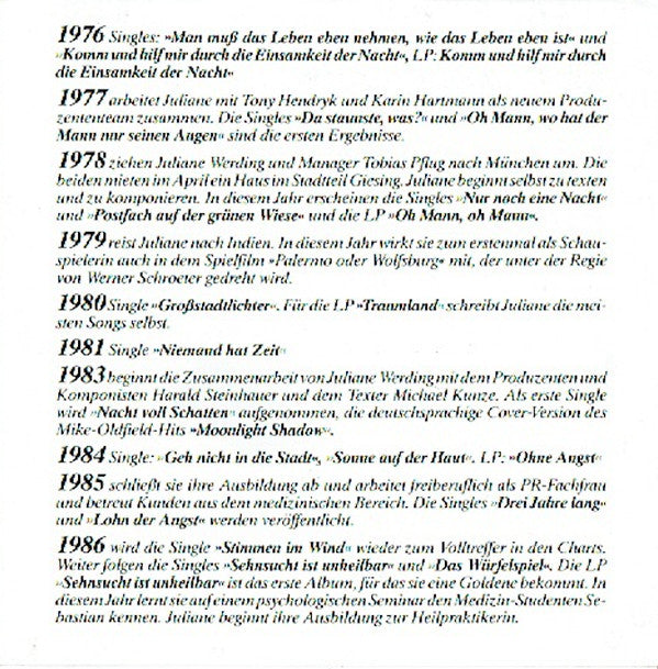 Juliane Werding : Stationen - Ihre Größten Erfolge (CD, Comp, RE)