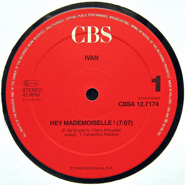 Ivan (4) : Hey! Mademoiselle! (12", Maxi)