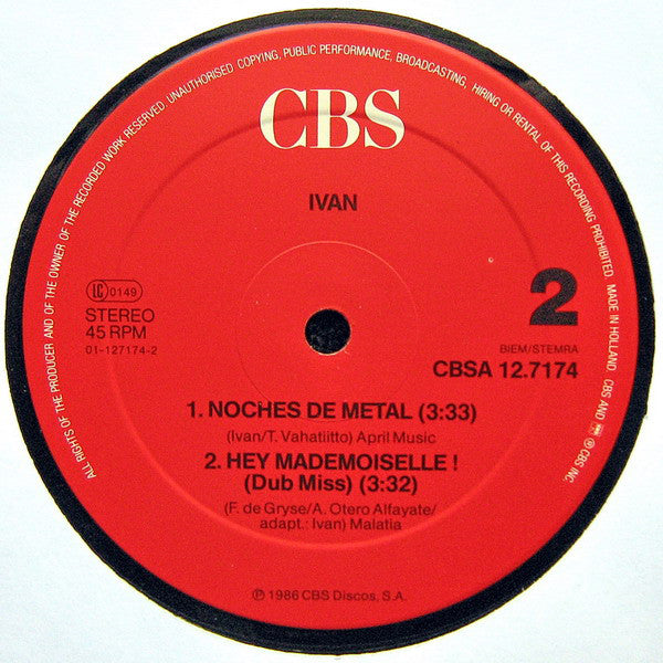 Ivan (4) : Hey! Mademoiselle! (12", Maxi)
