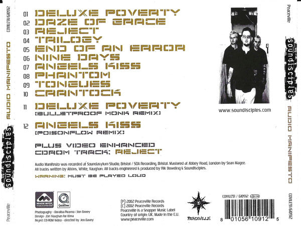 Soundisciples : Audio Manifesto (CD, Album, Enh)