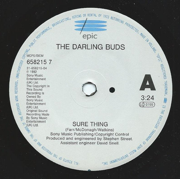 The Darling Buds : Sure Thing (7", Single)