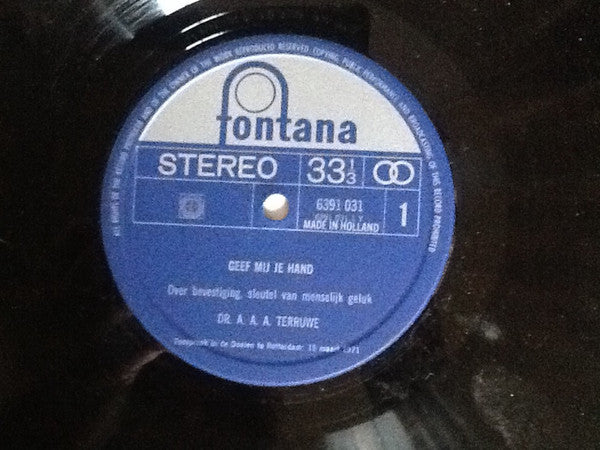 Dr A.A.A.Terruwe : Geef Mij Je Hand (LP)