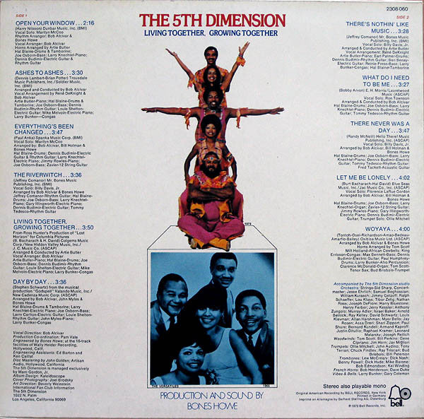 The Fifth Dimension : Living Together, Growing Together (LP)
