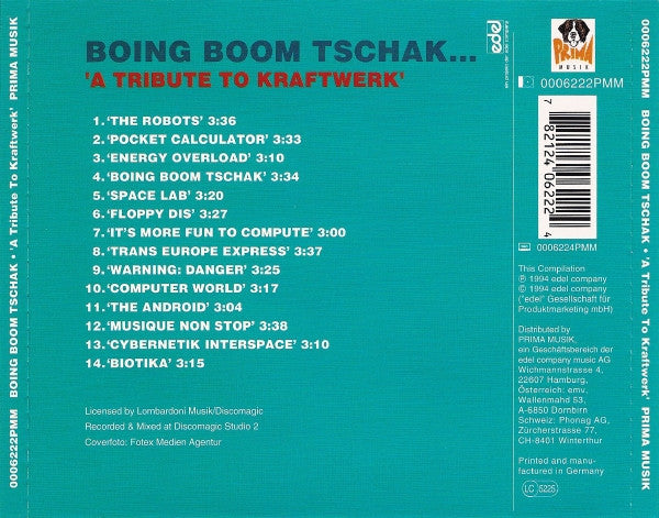 Trans Work : Boing Boom Tschak ... (A Tribute To Kraftwerk) (CD, Album, RE)