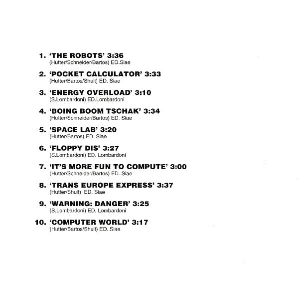 Trans Work : Boing Boom Tschak ... (A Tribute To Kraftwerk) (CD, Album, RE)