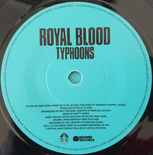 Royal Blood (6) : Typhoons (7", S/Sided, Single, Etch, Ltd)