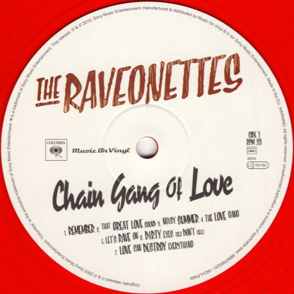 The Raveonettes : Chain Gang Of Love (LP, Album, Ltd, Num, RE, RP, Red)
