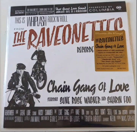 The Raveonettes : Chain Gang Of Love (LP, Album, Ltd, Num, RE, RP, Red)