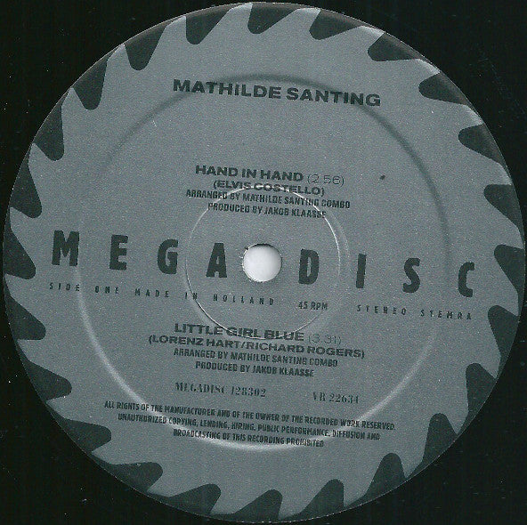 Mathilde Santing Combo : Hand In Hand (12", Maxi)