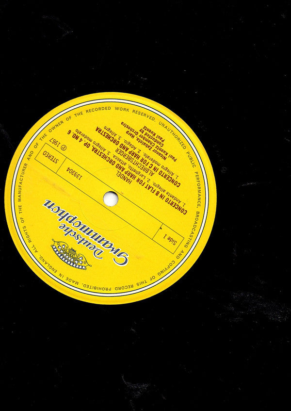 Nicanor Zabaleta - Maurice Ravel / Claude Debussy / Georg Friedrich Händel / Johann Georg Albrechtsberger / Orchestre De Chambre Paul Kuentz, Paul Kuentz : Werke Für Harfe Und Orchester (LP, RP)