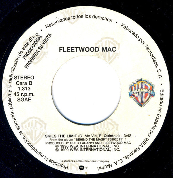 Fleetwood Mac : Skies The Limit (7", Single, Promo)