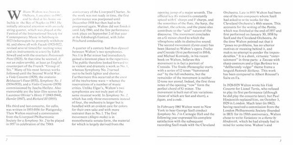 Sir William Walton, George Szell And The Cleveland Orchestra : Symphony No. 2 / Partita For Orchestra (CD, Comp, RM)