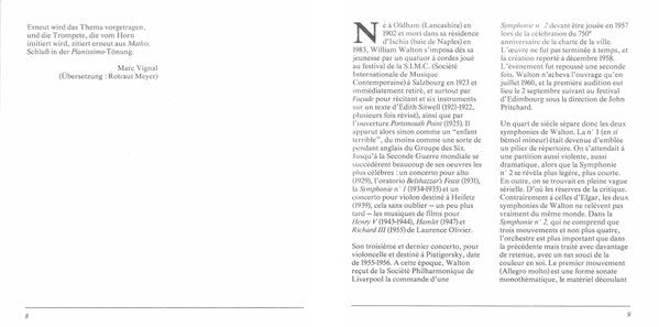 Sir William Walton, George Szell And The Cleveland Orchestra : Symphony No. 2 / Partita For Orchestra (CD, Comp, RM)