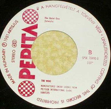 The Who : You Better You Bet (7", Single)