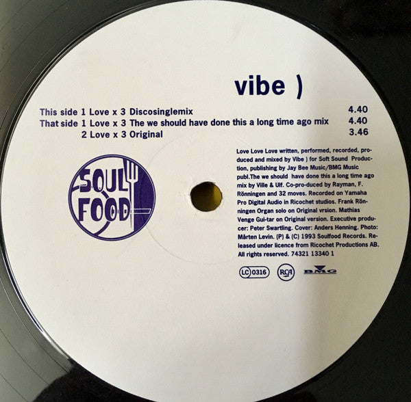 Vibe )* : Love x 3 (12")