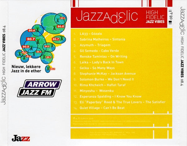 Various : Jazzadelic 08.4 High-Fidelic Jazz Vibes (CD, Comp, Promo)