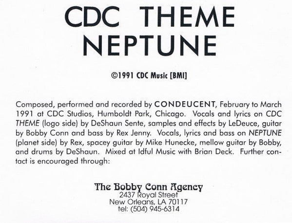 Condeucent : CDC Theme / Neptune (7")