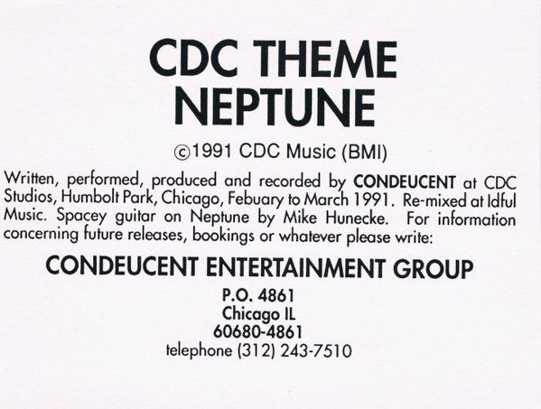 Condeucent : CDC Theme / Neptune (7")