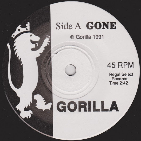 Gorilla (2) : Gone / Vein Popper (7", Single, Gre)