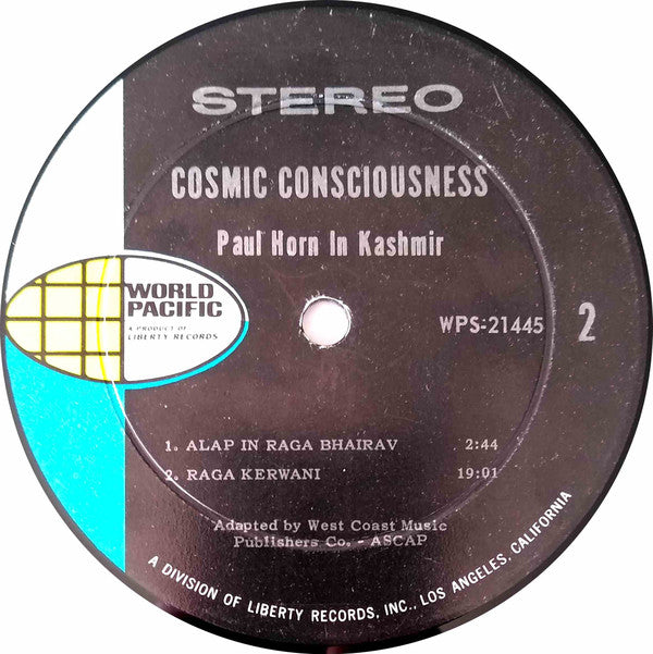 Paul Horn : Cosmic Consciousness - Paul Horn In Kashmir (LP, Album, Roc)