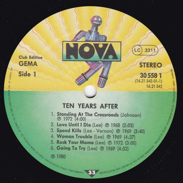 Ten Years After : Ten Years After (LP, Comp, Club)