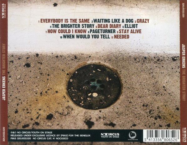 Jasper Erkens : The Brighter Story (CD, Album)